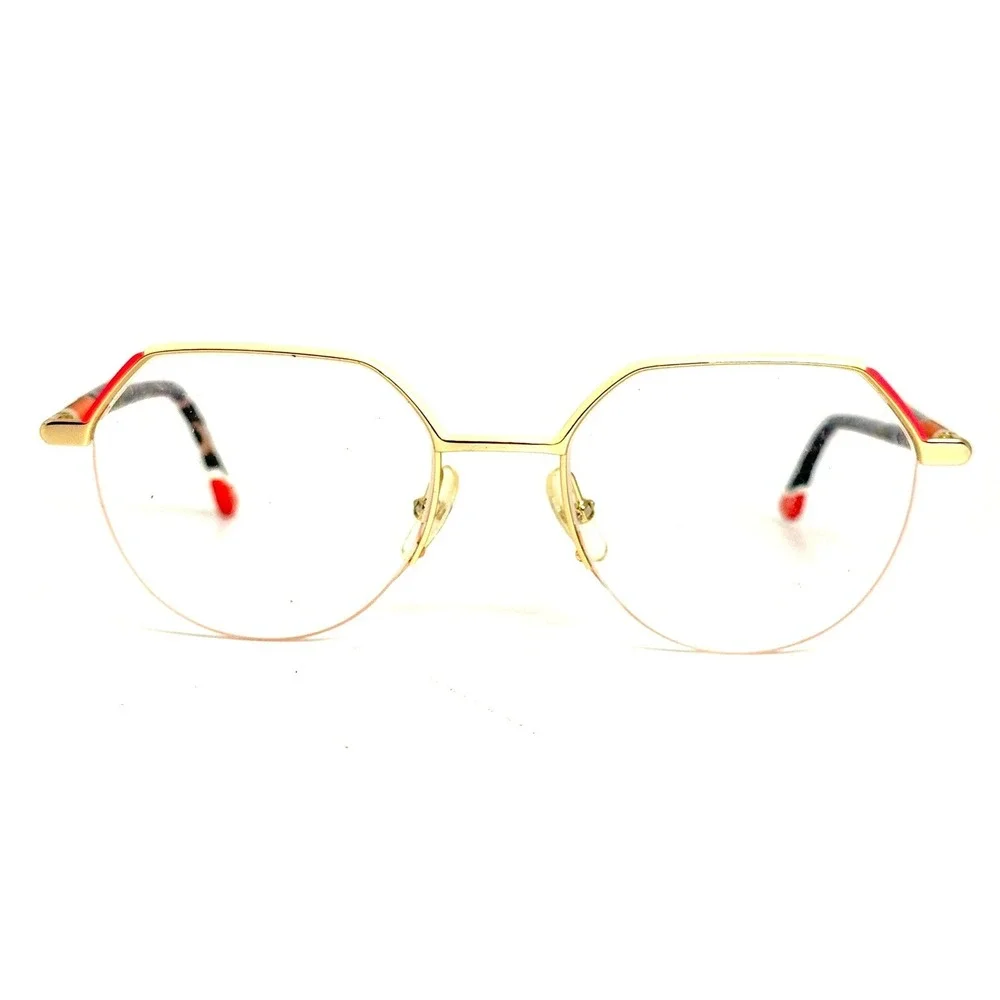 Etnia Barcelona Adele GDCO Gold Tortoise Hexagon Eyeglasses 51-19-140 BJCAC0108